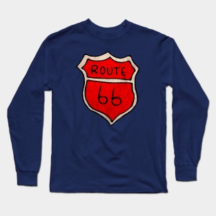 Route 66 Illustration Long Sleeve T-Shirt